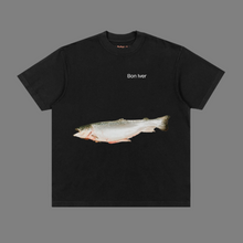 Load image into Gallery viewer, Salmon Tee - Black